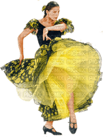Kaz_Creations Woman Femme Yellow Saloon - Free PNG