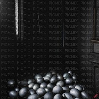 Black Room with Black Easter Eggs - zdarma png