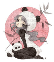 Anime and panda ❤️ elizamio - ücretsiz png