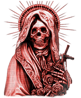 Y.A.M._Gothic skeleton red - png gratis
