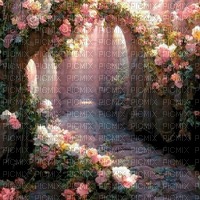Background Spring Vintage roses - PNG gratuit