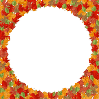 loly33 frame automne feuilles - PNG gratuit