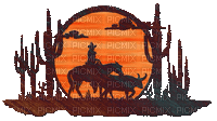 cowboy landscape bp - Bezmaksas animēts GIF