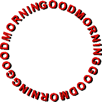 ♡§m3§♡  TEXT RED GOOD MORNING ANIMATED - Бесплатный анимированный гифка