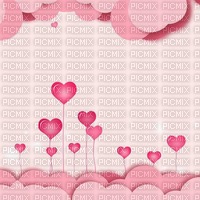 Fond coeur background rose pink heart bg hearts - фрее пнг