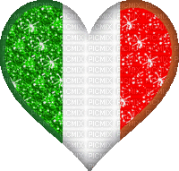 coeur italie - GIF animé gratuit