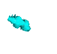 turquoise smoke turquoise fumee gif - Free animated GIF