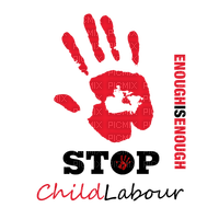 Kaz_Creations Logo Text Stop Child Labour - безплатен png