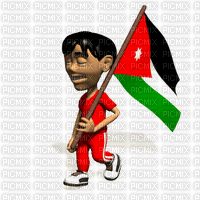 علم الأردن - Бесплатный анимированный гифка
