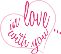 text-hjärta-in love - PNG gratuit
