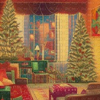 Vintage Christmas Background - png ฟรี