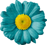 teal flower Bb2 - zadarmo png