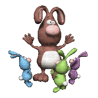 ani-hare-bunny - 免费动画 GIF