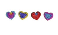 bear heart stickers - бесплатно png
