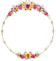 Butterfly frame - bezmaksas png
