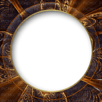 Frame.Circle.Brown.gold.Victoriabea - zdarma png