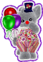 mimi et ballon - Безплатен анимиран GIF