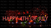 4-th-of-july-colorful-fireworks-animated-card-gif-pic - Δωρεάν κινούμενο GIF