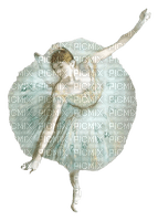 kikkapink vintage painting woman ballerina - 免费PNG