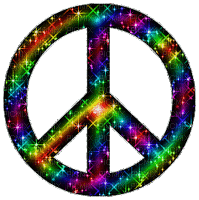colorful peace - Gratis animeret GIF