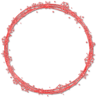 Winter.Circle.Frame.Red - PNG gratuit