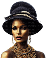 SM3 Beautiful African American PNG IMAGE BLACK - PNG gratuit