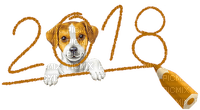 2018 - Year of the Yellow Dog - png gratis