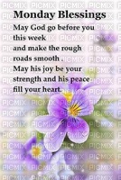 monday blessing - 免费PNG