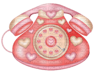 kikkapink scrap deco valentine telephone - PNG gratuit