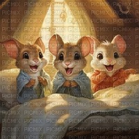 Fröhliche Mäuse - PNG gratuit