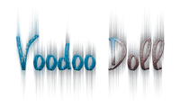 soave text voodoo doll gothic blue brown - Free PNG