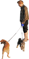 man with dog bp - kostenlos png