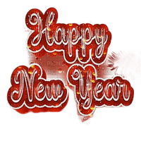 Happy New Year Text - PNG gratuit