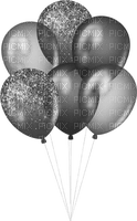 Balloons.Black.White - ücretsiz png
