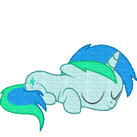 sleeping unicorn - GIF animado gratis