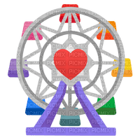 heart ferris wheel - png gratuito