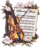 fleur violon. - gratis png