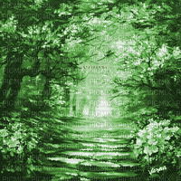 Y.A.M._Fantasy tales landscape forest green - Ücretsiz animasyonlu GIF