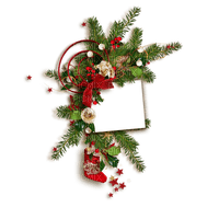 Christmas deco cluster - PNG gratuit