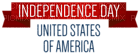 Kaz_Creations USA American Independence Day Text - безплатен png