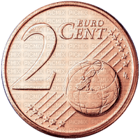 Pièce de 2 centimes euro € coin money sous