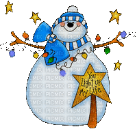 LUML Snowman - Bezmaksas animēts GIF