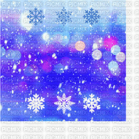 VE / Bg. animated.winter.snow flake.blue.idca - Free animated GIF