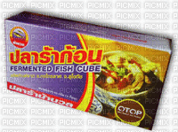 aggressive fermented fish cube - GIF animé gratuit