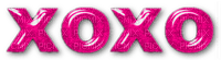 XOXO.Text.Pink - png grátis