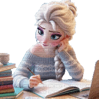 Elsa Frozen Woman Anime - Free animated GIF