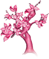 soave deco tree fantasy surreal autumn pink - Free PNG