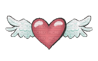 dolceluna winged heart deco spring summer - Free animated GIF