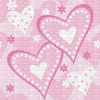 pink hearts bg - Gratis animeret GIF