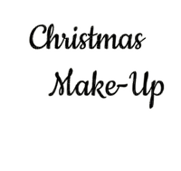 Christmas Make-Up Text - Bogusia - png ฟรี